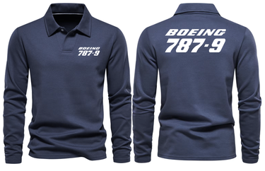 BOEING 787-9 LONG SLEEVE POLO